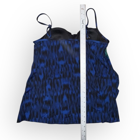 NWT MIRACLESUIT Jubilee Tankini Top in Alhambra - Women’s 14 Blue / Black - Picture 11 of 13